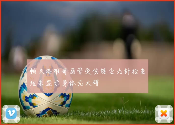 帕夫洛维奇眉骨受伤缝合九针检查结果显示身体无大碍